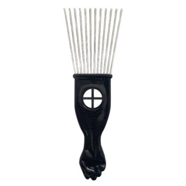 Imagem de Pente Garfo Afro Black Penteado Metal - Umi