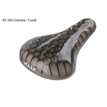 Imagem de Selim Bike Mirim Infantil Colméia Kalf Cores Aro 12 16 20, Fumê