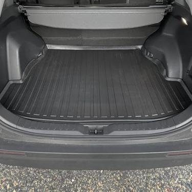 Imagem de Forro de carga premium para Toyota Rav4 2019-2024 - 100% de proteção - Tapete de porta-malas de carro de ajuste personalizado - Tapete de carga preto para todas as estações - Forros de porta-malas