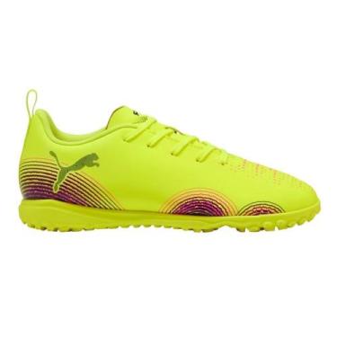 Imagem de Chuteira Society Puma Future 8 Play Infantil, Verde, 35