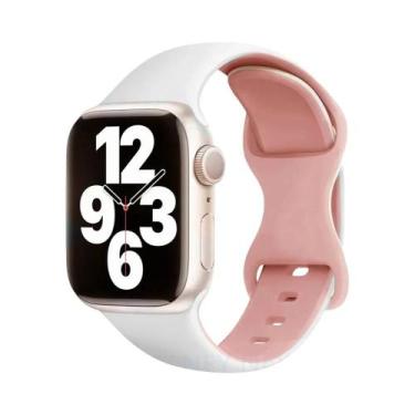 Imagem de Pulseira De Silicone De 45mm 44mm 40mm 41mm 49mm 38mm 42mm Para Apple 