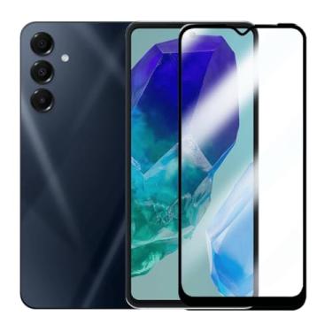 Imagem de Película de Vidro 3D para Samsung Galaxy M55, 9H, Cobertura Total, Anti-Impacto, Transparente
