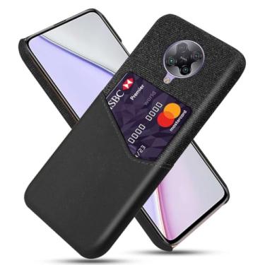 Imagem de Capa para Xiaomi Redmi K30 ULTRA,Tela e tampa de couro PU,Antideslizante,360°cobertura completa à prova de choque com 1 slot de cartão atrás,Prevenção de queda-Black