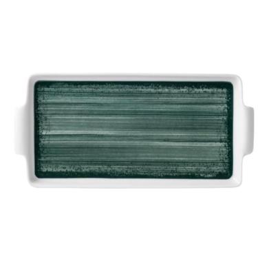 Imagem de Bandeja Com Alça 27cm Porcelana Schmidt - Dec. Esfera Verde 2418, 2418