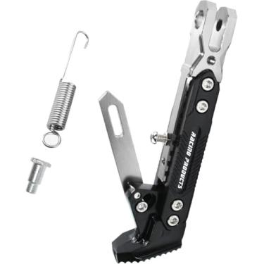 Imagem de Suporte lateral ajustável para veículo elétrico Suporte lateral para motocicleta elétrica Suporte para pés de carro com bateria de scooter (Prata)