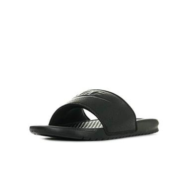 Imagem de Nike Sandália esportiva masculina Benassi Just Do It, preta/preta, 43, Preto/preto, 42