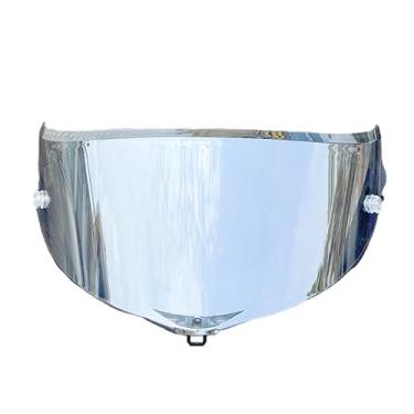 Imagem de Pista Shield Substituição para Viseira AGV Pista GPR, Corsa-R, Pista GPRR Face Shield Race3 Proteção UV (Revo Transparente Prata Dia e Noite)