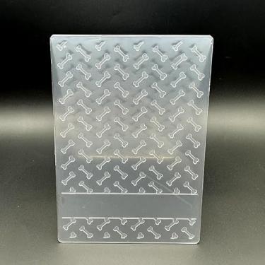 Imagem de Modelo de pasta em relevo de plástico 3D, textura de ossos pequenos, tamanho A6 para fazer cartões, faça você mesmo, scrapbook, papel, artesanato, artesanato, scrapbook, artes, decoração