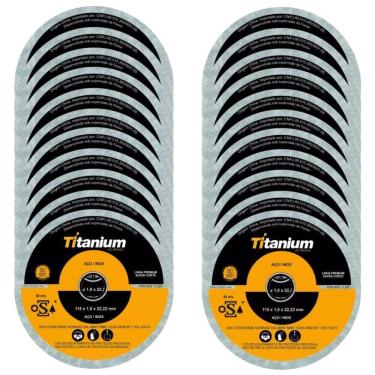 Imagem de Kit 50 Unidades De Disco De Corte Fino 11,5Cm 5047 Titanium
