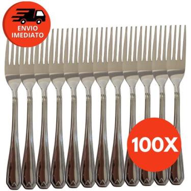 Imagem de Kit Garfo Refeição Mesa Jogo Aço Inox Premium Talher Cozinha Restauran