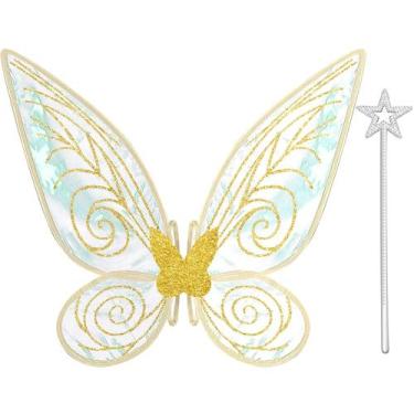 Imagem de Fairy Wings Quescu Gold 38x48cm com varinha estelar