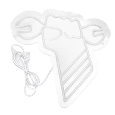 Imagem de YWBL-WH Sinal de Néon para Oficina de Reparos, Plug USB Com Chave Ajustável de Brilho, Luz de Néon para Decoração de Parede de Garagem, Sinal de LED Acrílico de 12,2 X 12,99 pol. para Bares, Cafés, Escritórios