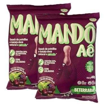 Imagem de Kit 2X: Biscoito de Polvilho Beterraba Mandô Aê 40g