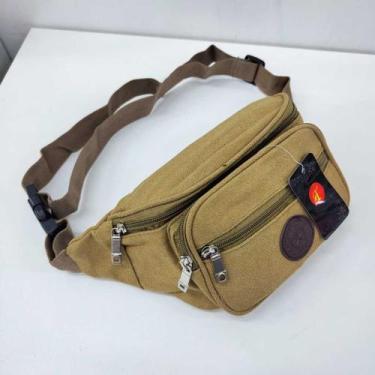 Imagem de Pochete Esportiva Unissex Com Bolso - NoBrand, Marrom