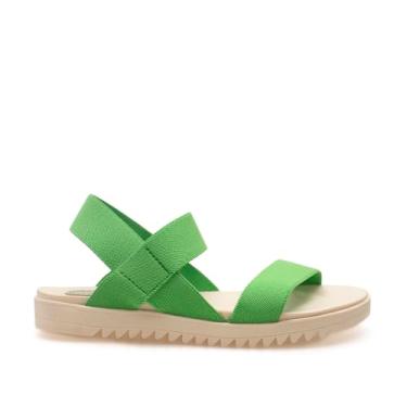 Imagem de Sandália Feminina Papete anatomica Gisele Tratorada Modena leve verão (Verde Limão, BR, Adulto, Numérico, M, 39)