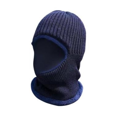 Imagem de Zxpjkyu Balaclava de Inverno à Prova de Vento para Esqui, Pesca, Patinação No Gelo E Esportes Ao Ar Livre, Azul Escuro