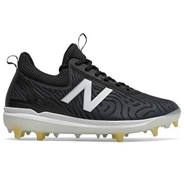 Imagem de New Balance Chuteira de beisebol masculina COMPv2 baixa TPU preta tamanho 16