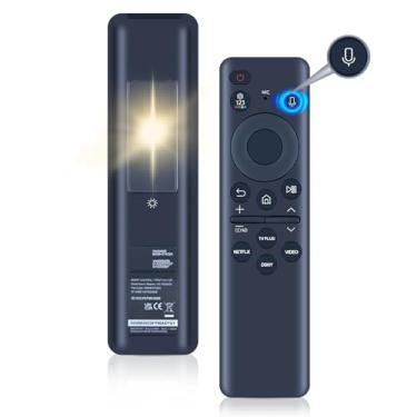 Imagem de WDZP Novo controle remoto de voz solar BN59-01432A para TVs Samsung 2023 Neo QLED S90D Smart 8K HDR Ultra HD com pesquisa por voz, Samsung BN59-01432A BN59-01432D BN59-01455E Controle remoto de TV