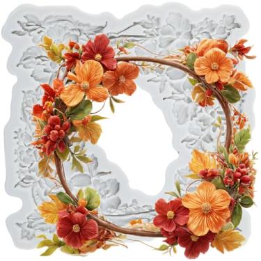 Imagem de MYPRACS Molde de silicone barroco para decoração de bolo de açúcar, enfeite de cupcake, pasta de goma de chocolate, argila de polímero