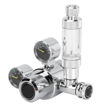 Imagem de Generic Tabela de Alívio de Pressão da Válvula do Cilindro de Aço Inoxidável, Operação de Baixa Temperatura para Medidor de Bolha de Co2 de Aquário, Conveniente e Prático