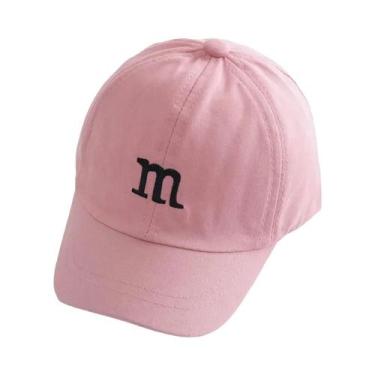 Imagem de Boné de viseira fina infantil bonito carta boné de beisebol chapéu de 