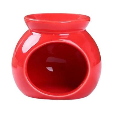 Imagem de Difusor De Óleos Essenciais Em Cerâmica Colorida, Mini Suporte Para Ve