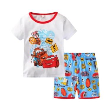 Imagem de Conjunto De Pijamas De Verão Para Crianças Meninos E Meninas Em Algodã