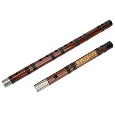 Imagem de Cryfokt Flauta de Bambu 8 Anos de Material Amargo Seco, Corpo Em Relevo Brilhante Dizi para Iniciantes, Desempenho, Exame de Nota Kit de Flauta de Bambu C-Key de 26,8"