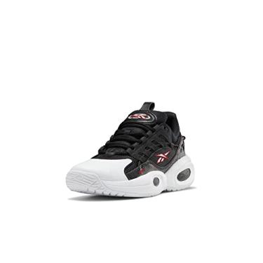 Imagem de Reebok Tênis de basquete masculino Solution MID Fitness Basketball, preto/branco/vermelho vetor, 11 Women/9.5 Men
