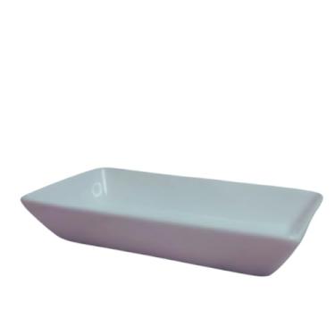 Imagem de Travessa de Cerâmica Branca Premium – Prato de Servir para Mesa Posta com Sofisticação e Design Gourmet. Refratário para Servir com Elegância. Refratário para Servir com Elegância (Branco)