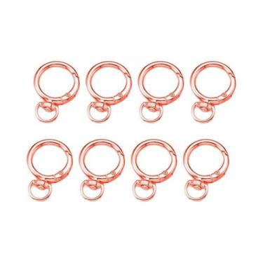 Imagem de 8/15 Argolas De Chave Com Mola, Ganchos De Chave Em Liga Metálica Para