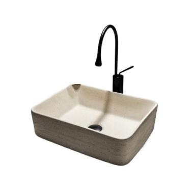 Imagem de Vessel Vanity Sink banheiro pia bancada moderna acima do balcão pia pia tigela moderna bancada