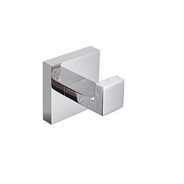 Imagem de Ferragens de banheiro cromado para roupão, toalheiro, barra, prateleira, suporte de papel, suporte de escova de dentes, acessórios de banheiro, gancho de roupão