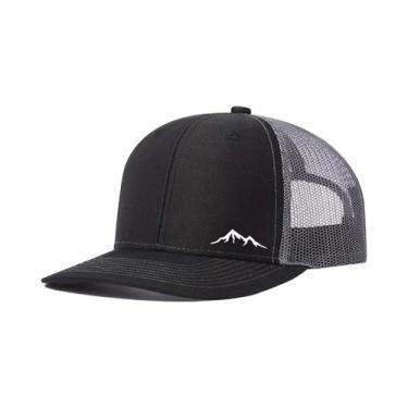 Imagem de Boné De Beisebol Richardson Com Aba Reta, Design De Rede Respirável E 