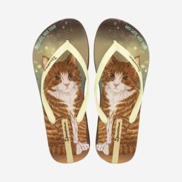 Imagem de Chinelo de Dedo Marrom Pets Pop Ipanema-Feminino