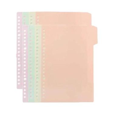Imagem de Caderno De Folhas Soltas A5 B5 A4 Com Divisórias E Anel Metálico Para 