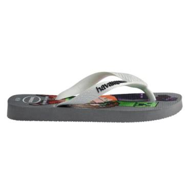 Imagem de Chinelo Infantil Havaianas Minecraft Fc, Cinza, 31/32