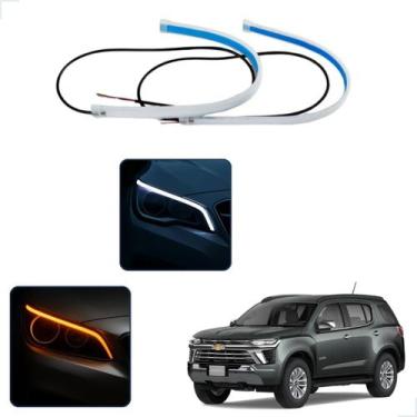 Imagem de Kit Fitas Led DRL Farol + Seta 12v 60cm Trailblazer 2012 2013 2014 201