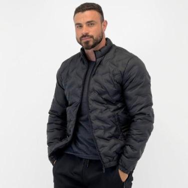 Imagem de Jaqueta Sea Surf Nylon Gola Alta Masculina, M, Preto