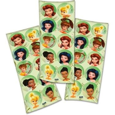 Imagem de Adesivo Redondo Festa Fadas Disney - 30 unidades - Festcolor - Rizzo F