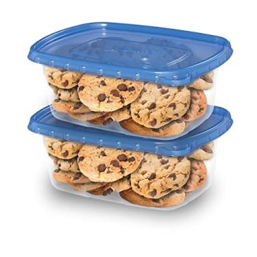 Imagem de Ziploc Food Storage Meal Prep Containers with Smart Snap Technology, Dishwasher Safe, Rectangle, 2 Count, Packaging May Vary