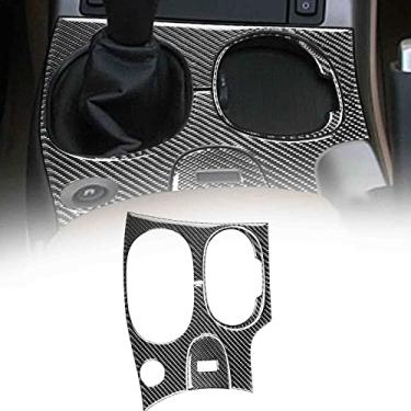 Imagem de FINMOKAL Guarnição da tampa do painel de mudança de marchas de fibra de carbono preta para Corvette C6 2005-2007