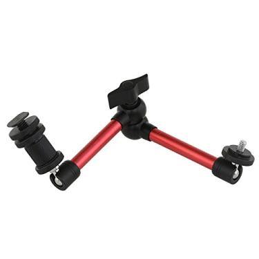 Imagem de Haoge Braço mágico articulado com fricção ajustável de 27,94 cm para câmera DSLR Rig Monitor LCD Luz LED Flash Microfone TPCAST HTC Vive Pro Base Station Lightinghouse Red