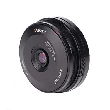 Imagem de 7artisans Lente de câmera 35 mm F5.6 APS-C lente de montagem Sony e lente de câmera ultrafina de 35 mm armação completa lente grande angular MF para A6000 A6300 A6400