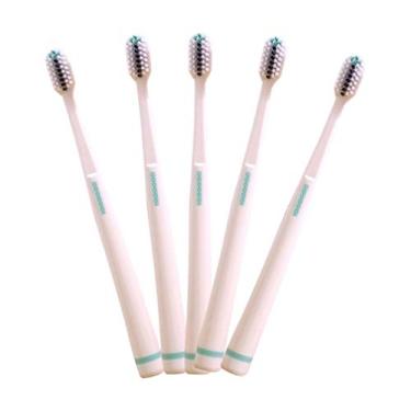 Imagem de Cabilock 5 Unidades escova de cerdas macias escova de limpeza de dente ultra escova de dentes escovas de dente escova de dentes para limpeza oral limpador de dente cabeça pequena