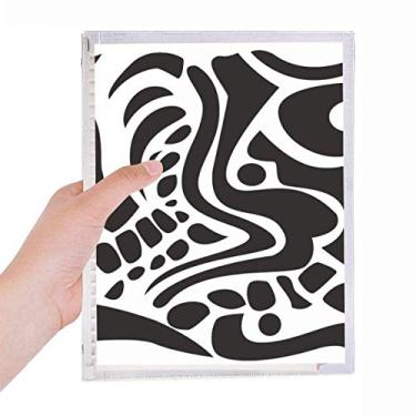 Imagem de Caderno Egito, preto, branco, abstrato, totem, fresco, folhas soltas, diário recarregável, papelaria