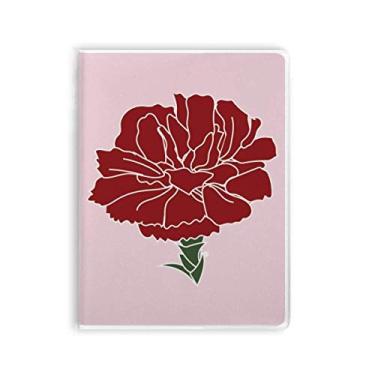 Imagem de Caderno de flores Pink Carnation Mothe Day com capa macia para diário