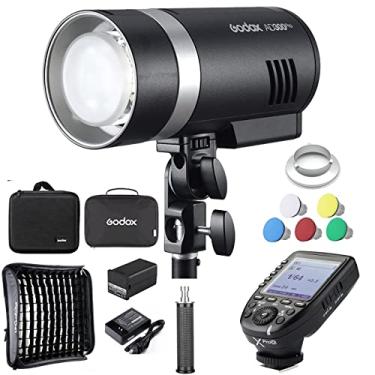Imagem de Godox Ad300 Pro 300W Flash Com Softbox De 60Cm E Godo Xpro-O Flash Trigger 2.4G 2600Mah 320 Modelagem Bi-Colorida De 12W Led Compatível Com Câmeras Canon Nikon Sony Fuji Olympus, Etc.