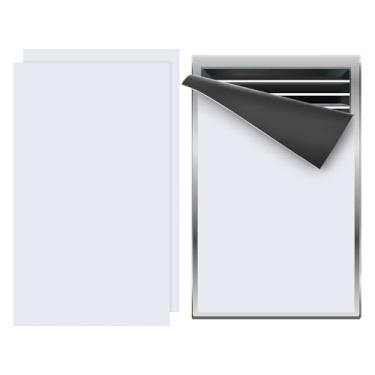 Imagem de PATIKIL Capa de ventilação magnética de 41 x 24 cm, pacote com 2 capas de registros de ar de parede de piso bloqueador de ventilação magnético de alta resistência para forno de lareira HVAC RV