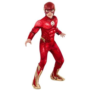 Imagem de Rubies Macacão e máscara de luxo DC Comics Flash The Movie para meninos, pequeno, 7 a 8 anos, Dia das Bruxas